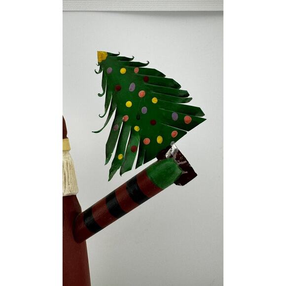 K. C. Norris Vintage Santa Claus Wooden craved Cypress - Picture 2 of 6